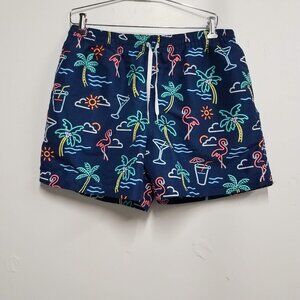 Chubbies The Neon Lights Swim Trunks Mens XL Extra Large 5" Inseam